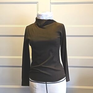 Silk/cotton blend brown women's sweater Isda & Co  M